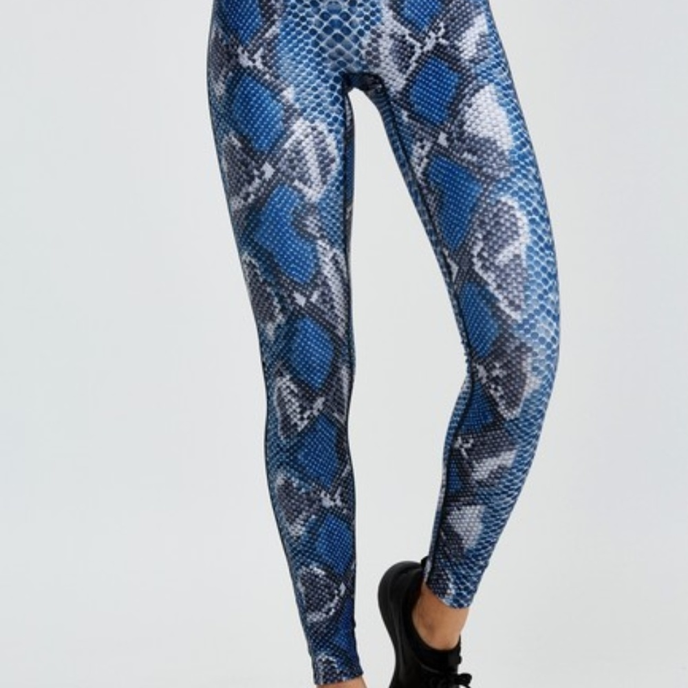 Blue Python Activewear Leggings - image 4
